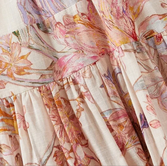 Zimmermann Midi Tie Shoulder Dress - Picture 3 of 7